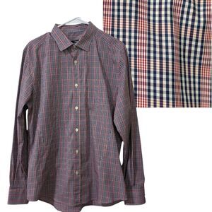 Z Zegna Drop 8 Fit Plaid Button-Down Shirt Men's US 17, Large